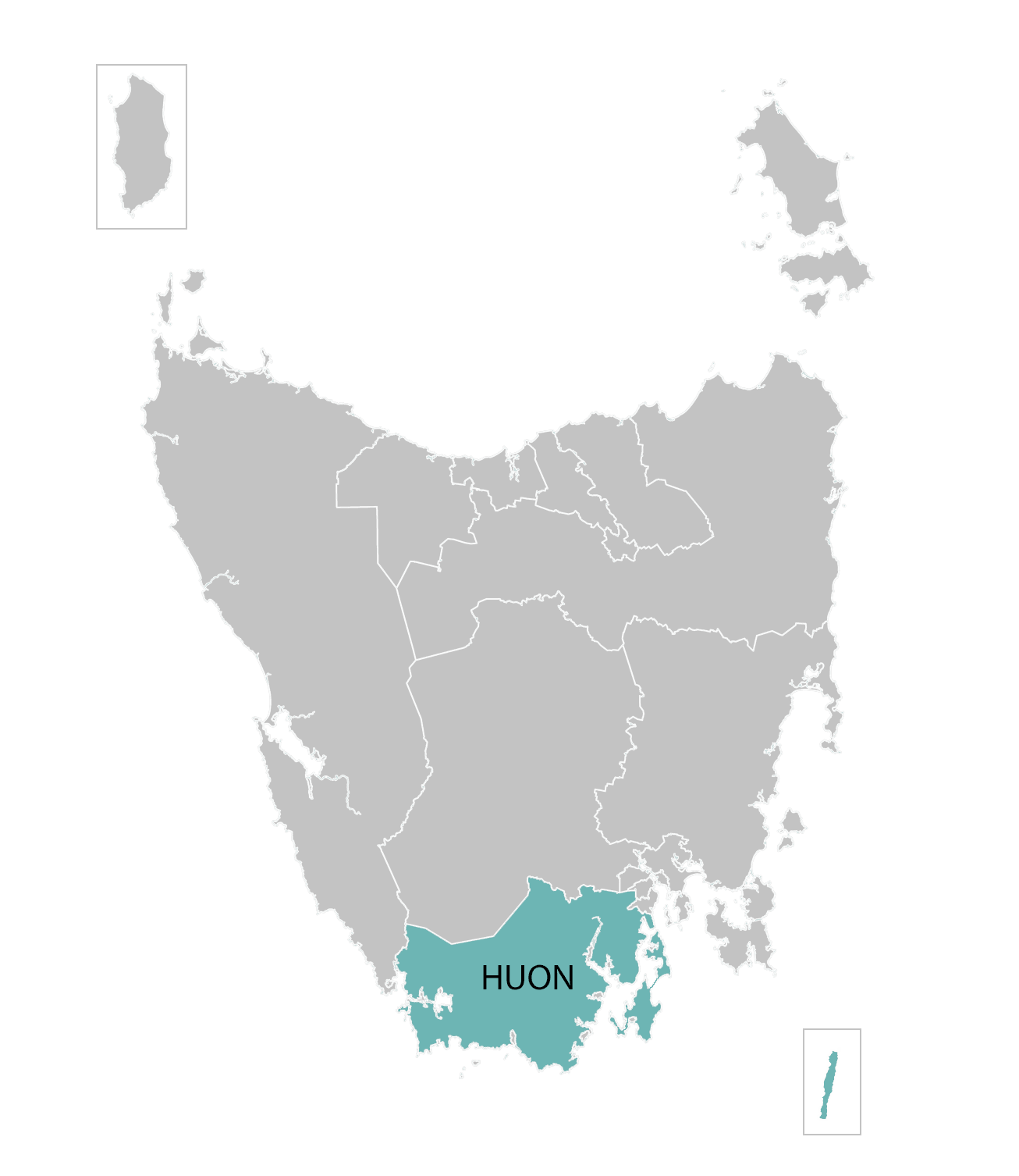 Preview of map of Huon