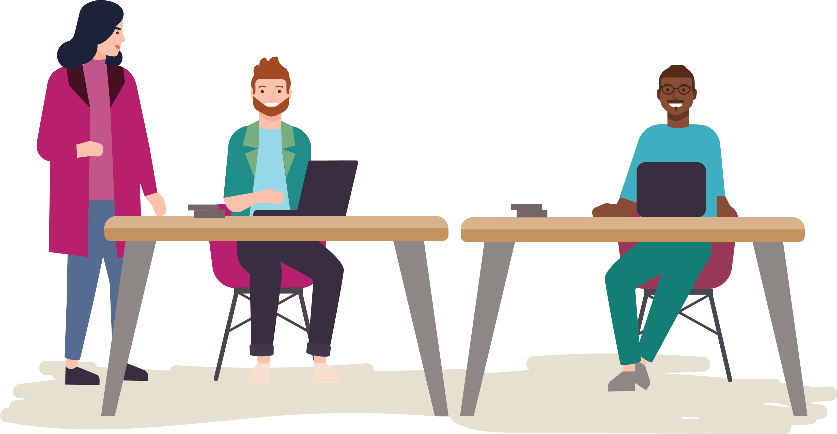 illustration of staff issuing votes