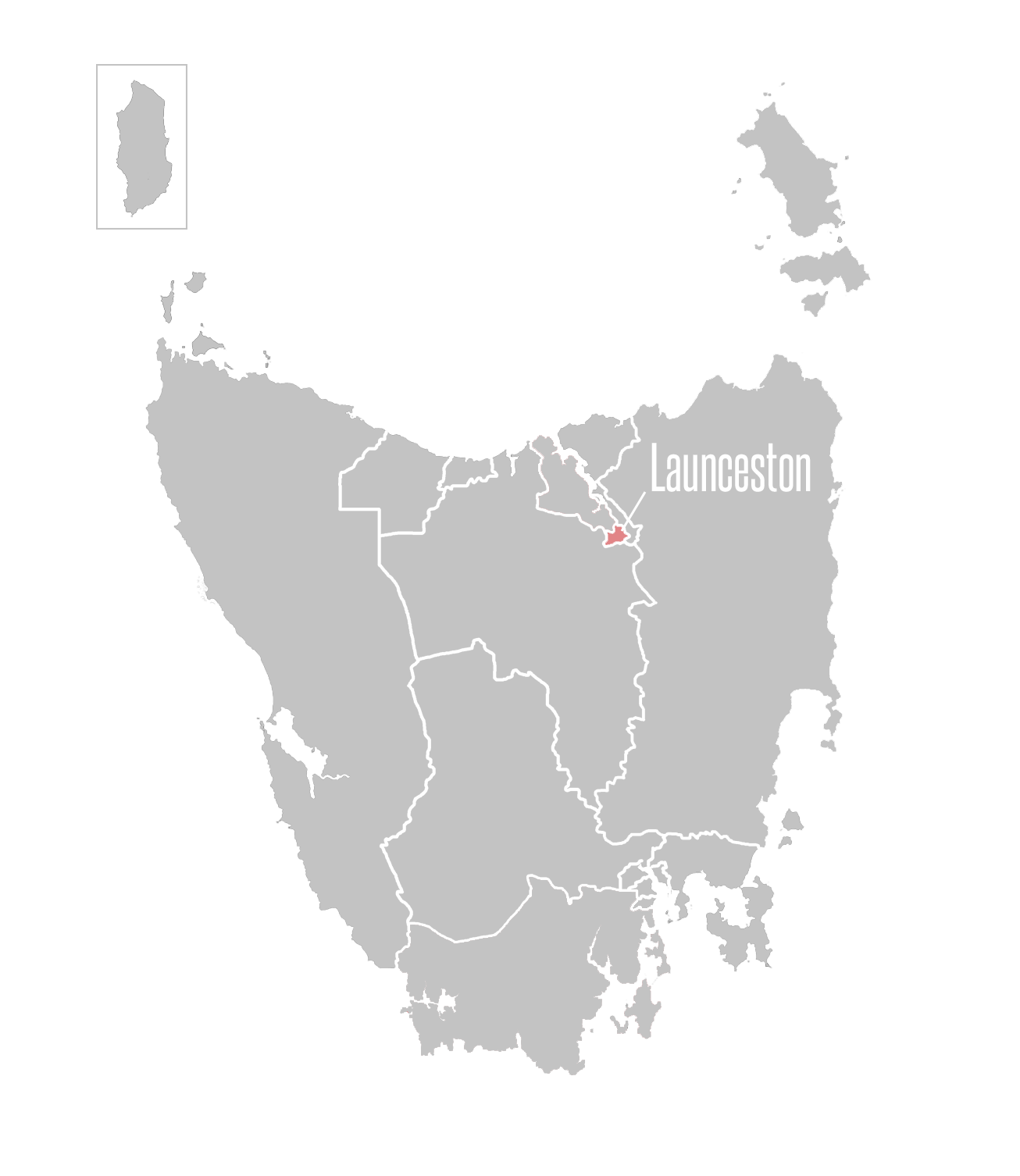 Launceston map