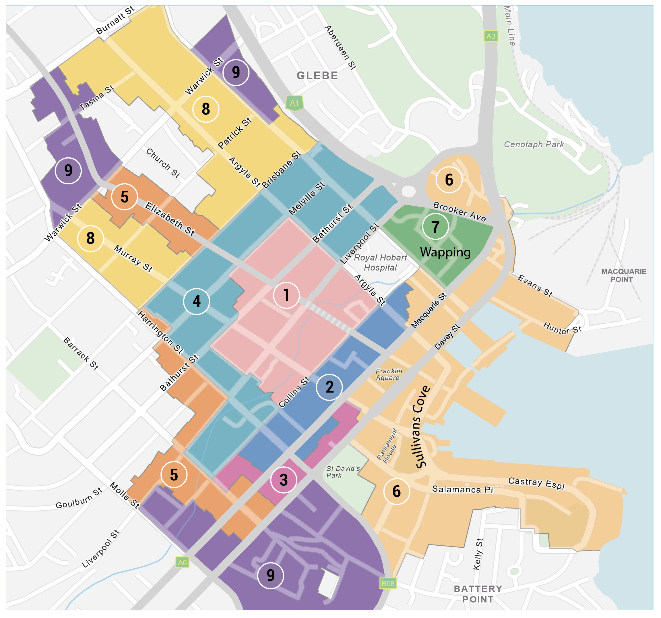Hobart City Elector Poll Mapped Proposed Height Areas