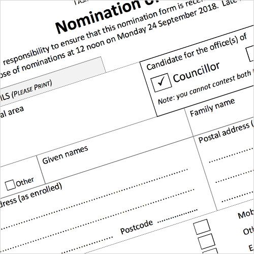 Graphic of nomination form