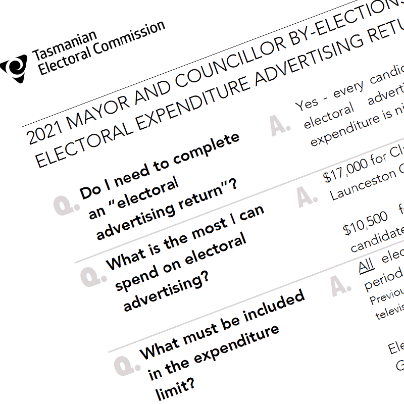 Graphic of frequently asked questions document