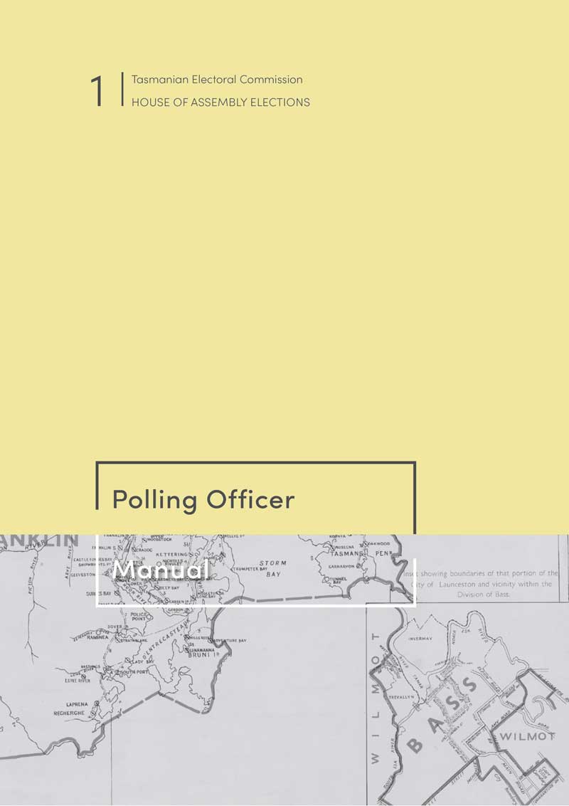 Front cover of the polling officer manual